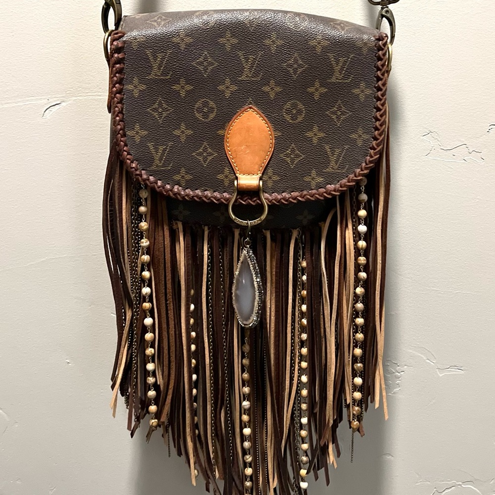 Vintage Boho World Traveler crossbody bag.
